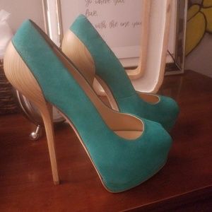 Giuseppe Zanotti WOODEN HEEL PUMPS